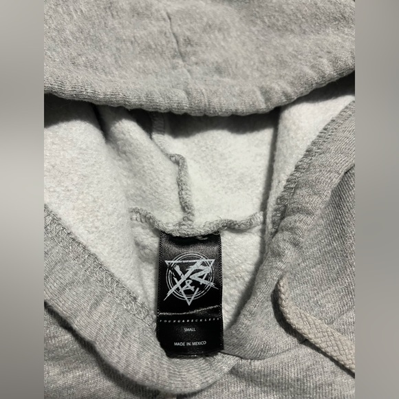 Young & Reckless RCKL⭐️SS Men’s Grey Hoodie - Sz Adult Small - Gray/Black/Mint - Picture 6 of 7